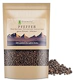 Gourmetia® schwarzer Pfeffer ganz (900g), frische aromatische Premium Pfefferkörner für die Mühle - 100% naturbelassen