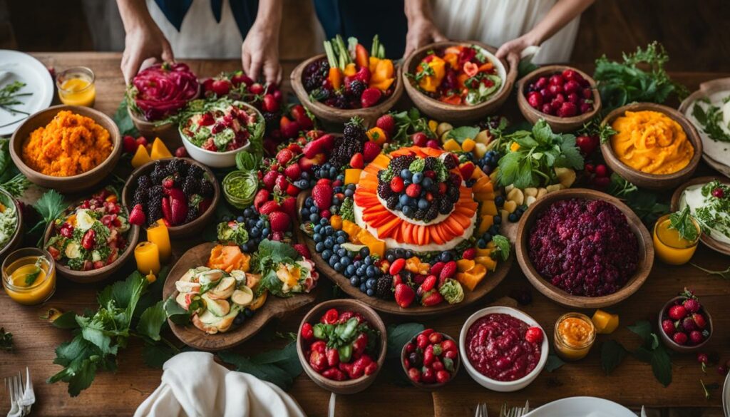 Gesunde vegetarische und vegane Optionen für Hochzeiten