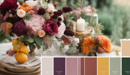 Inspirierende Hochzeitsfarbpaletten für jede Jahreszeit
